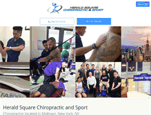 Tablet Screenshot of heraldsquarechiropractic.com